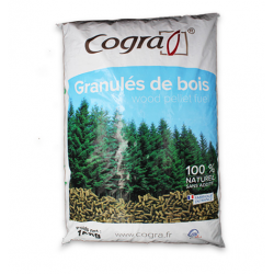 Granulés de bois marque sac 15kg 100% naturel DIN plus EN Plus