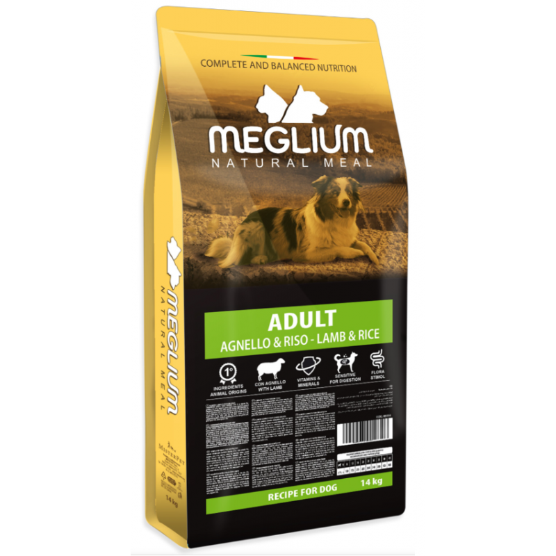 MEGLIUM ADULT AGNEAU/RIZ 14KGS